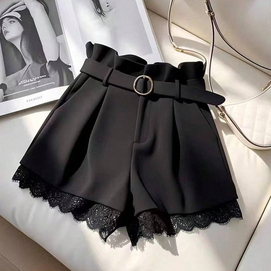 Damen Modische Shorts mit Spitzenbesatz Echo Archiv