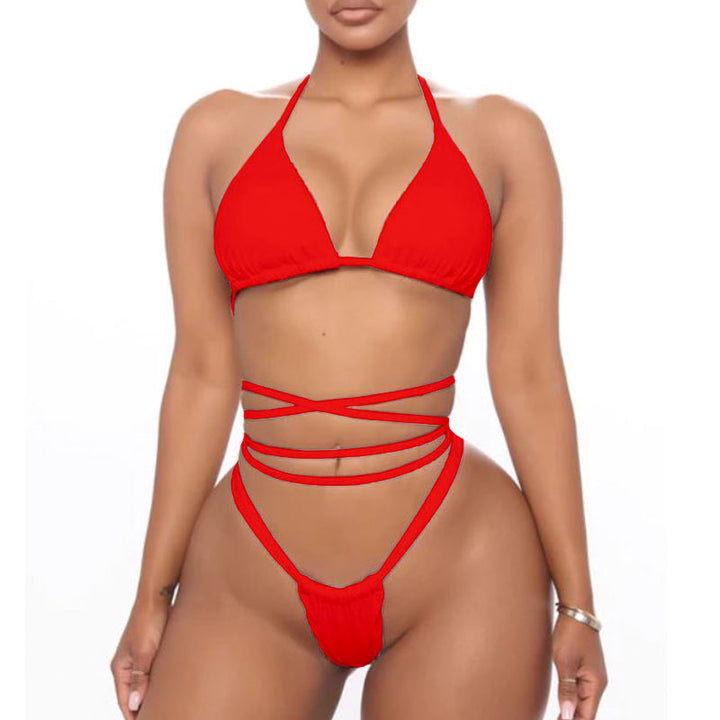 Damen Triangel-Bikini-Set mit raffinierten Schnürdetails Echo Archiv