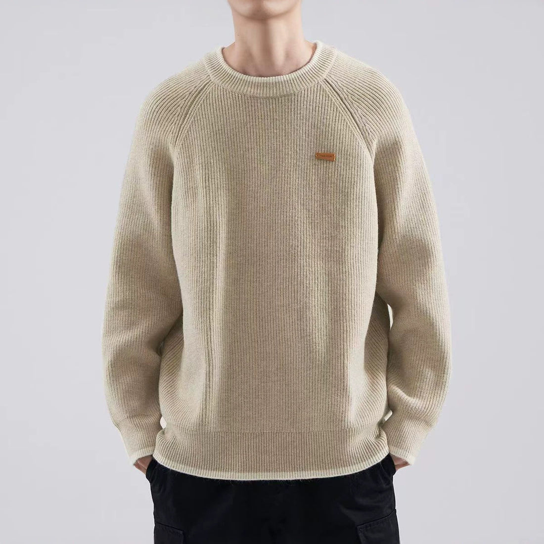 Herren Gemütlicher Strickpullover Echoarchiv