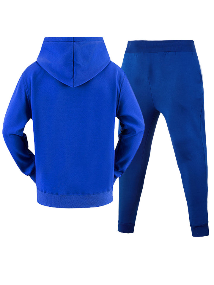 Herren Hoodie und Jogginghose Set mit modernem, stilvollem Grafikdesign Echoarchiv