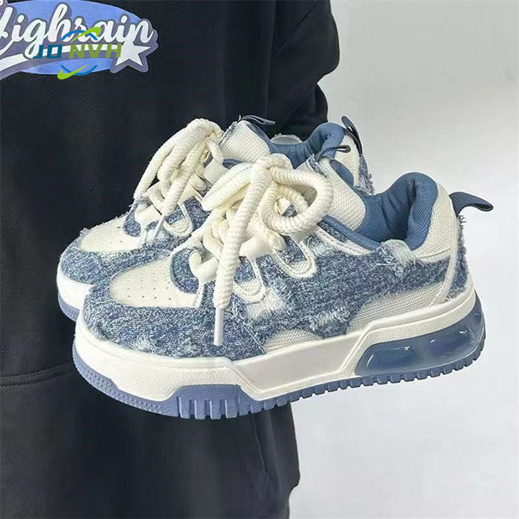Damen Coole Jeans Sneakers mit verstärktem Fersenbereich und dämpfender Sohle Echo Archiv