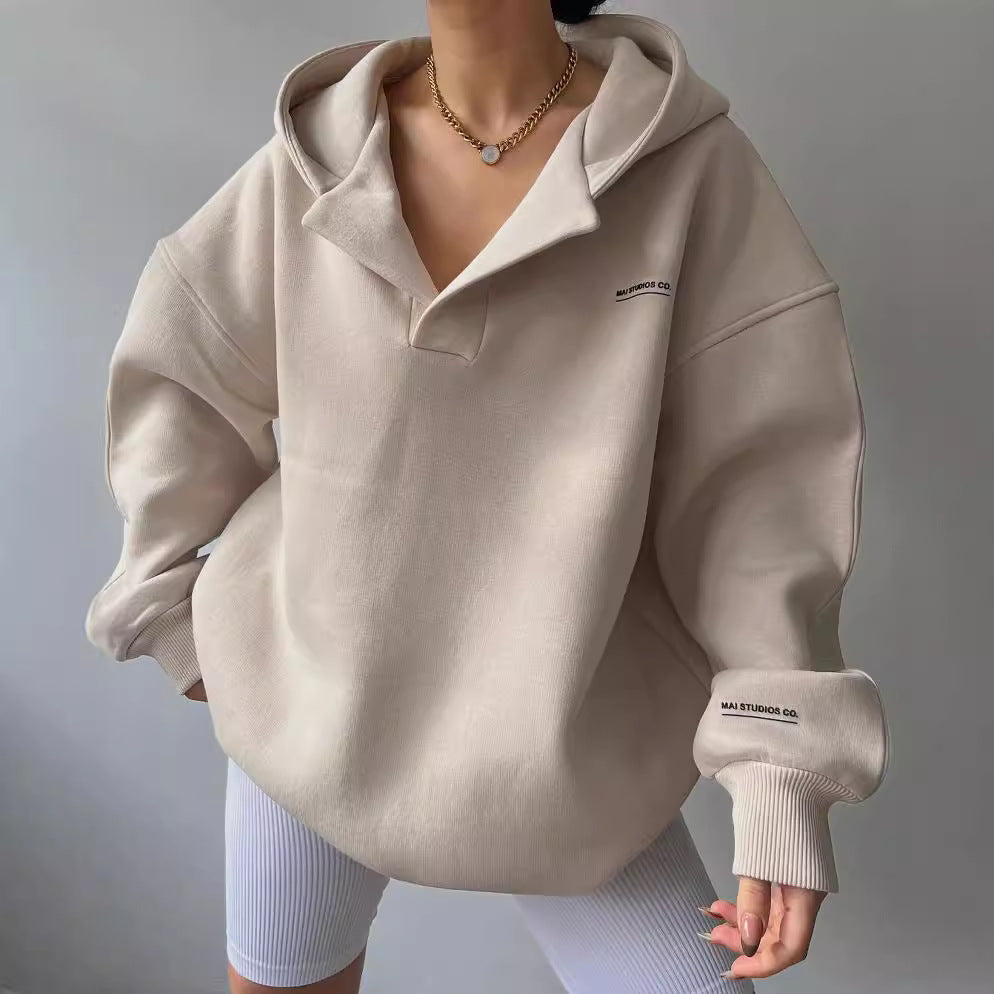 Damen Voluminöser Sculpt-Hoodie mit Oversize-Silhouette und markanter Kapuze Echoarchiv