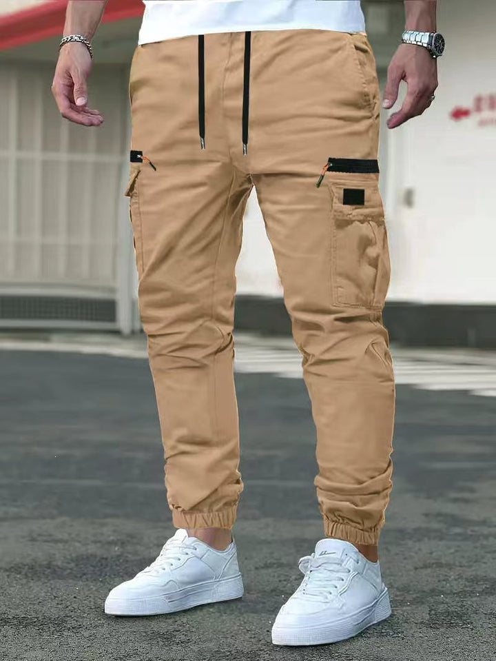 Herren Cargo-Jogginghose mit multifunktionalen Reißverschluss- und Klappentaschen, elastischem Bund & Bündchen Echo Archiv