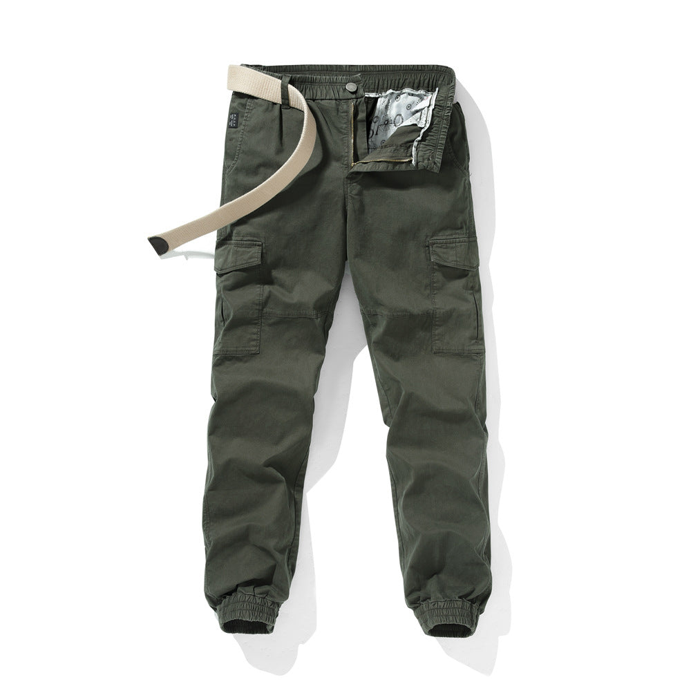 Herren Cargo-Hose mit elastischem Bund und verstellbarem Gurt Echoarchiv