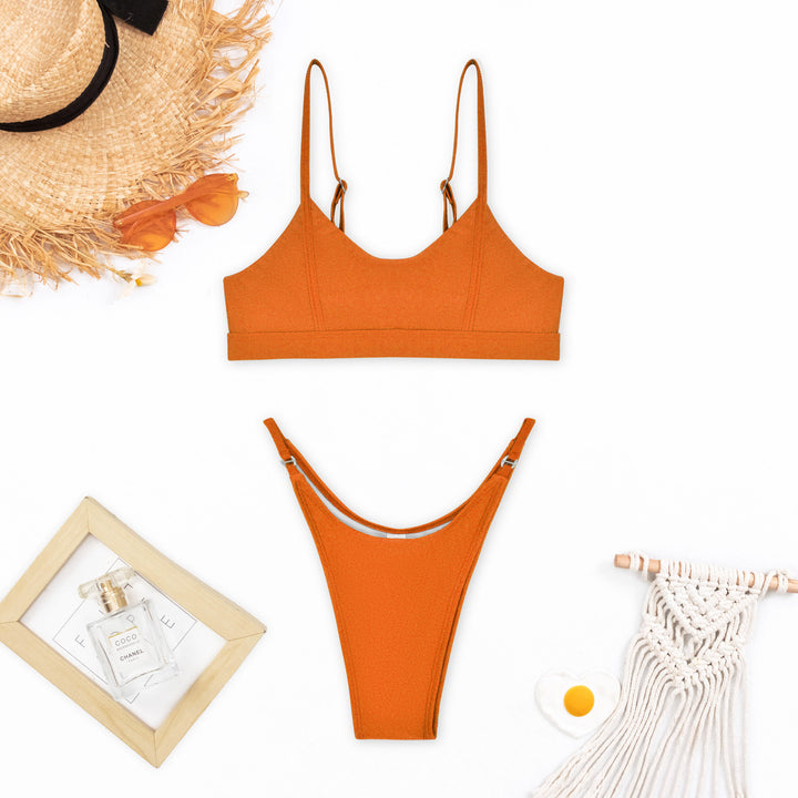 Damen Sportlicher Bikini mit femininen Trägern Echo Archiv