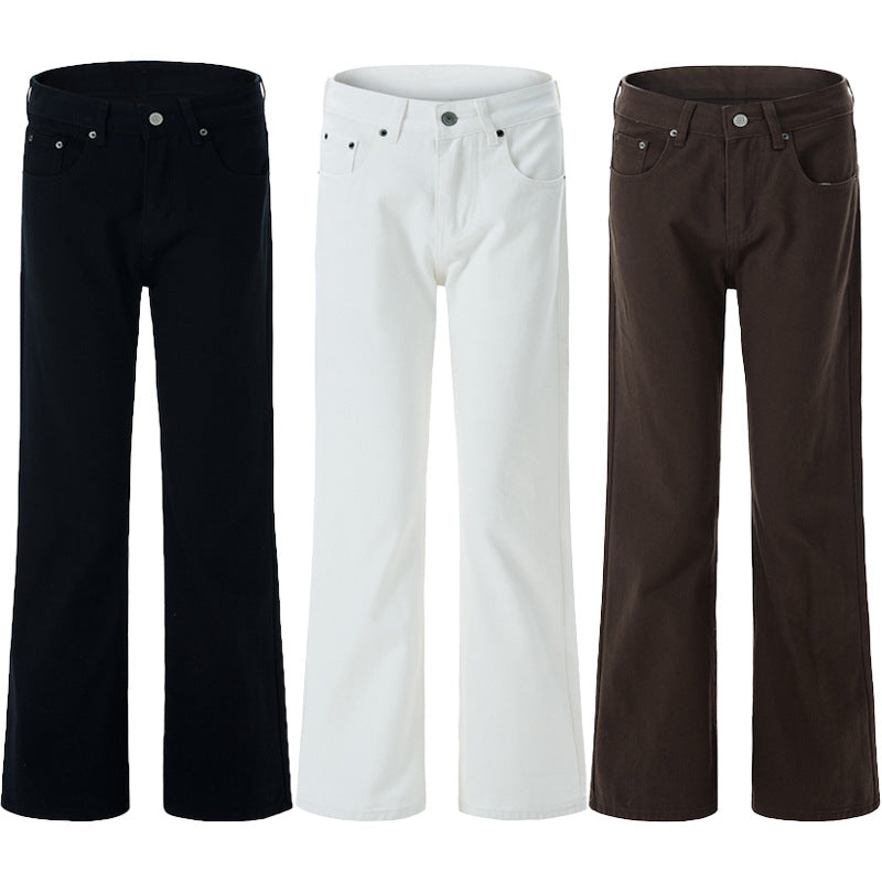 Damen Extraweite Bodenlange Jeanshose im Palazzoschnitt Echo Archiv