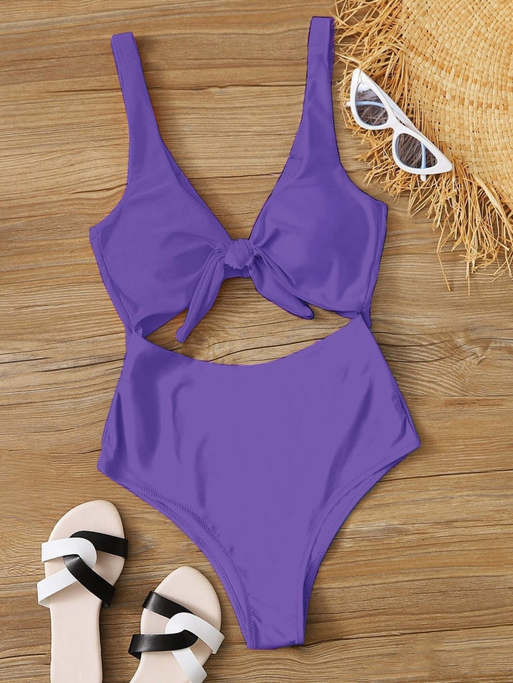 Damen Triangel-Bikini-Set mit verstellbarem Knotendesign Echo Archiv