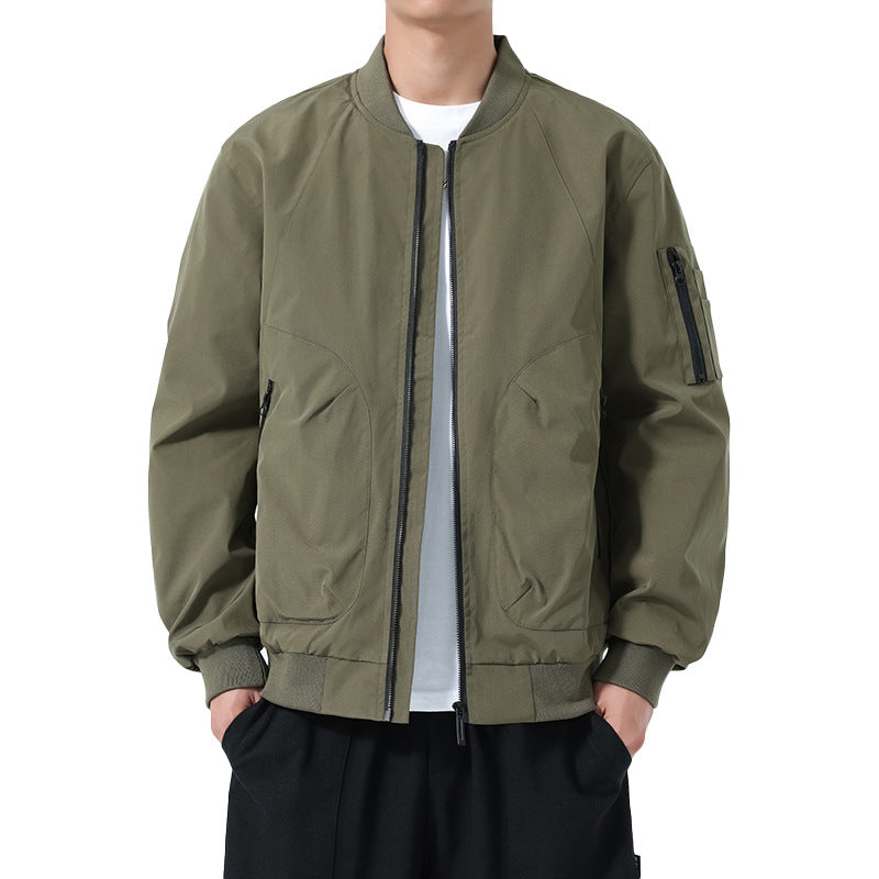 Herren Leichte Bomberjacke im Utility‑Style mit Ärmeltasche und Rippenbündchen Echo Archiv