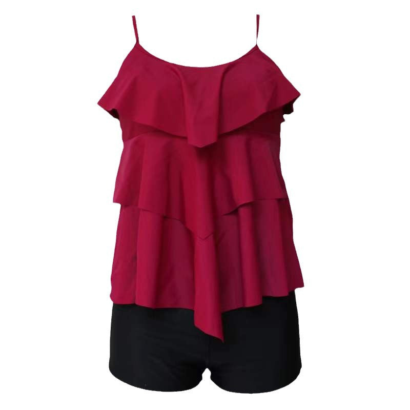 Damen Tankinis mit modischem Rüschendesign und bequemen Shorts Echo Archiv