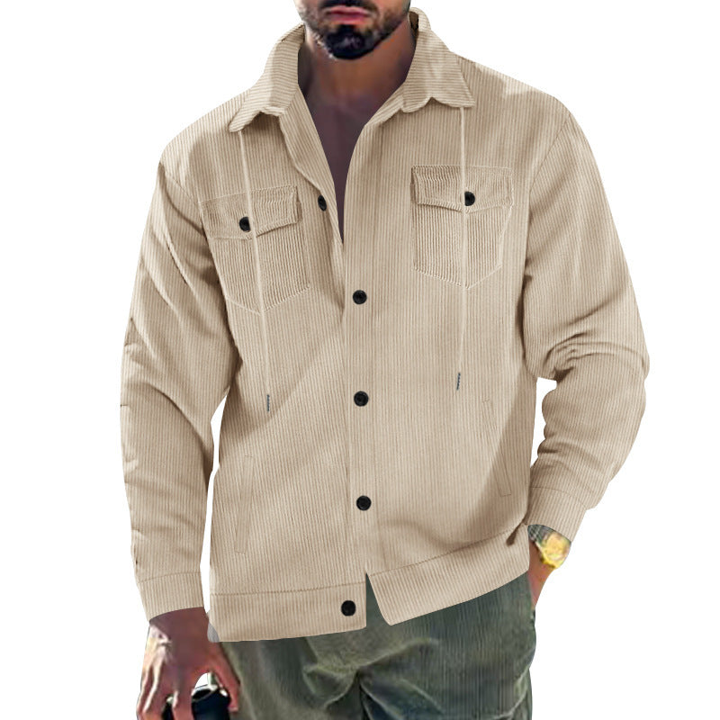 Herren Cord-Jacke mit praktischen Taschen und klassischem Schnitt Echoarchiv