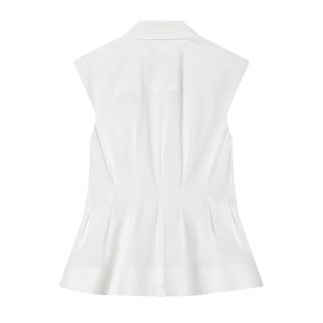 Damen ärmellose Bluse mit modernem Schnitt Echo Archiv