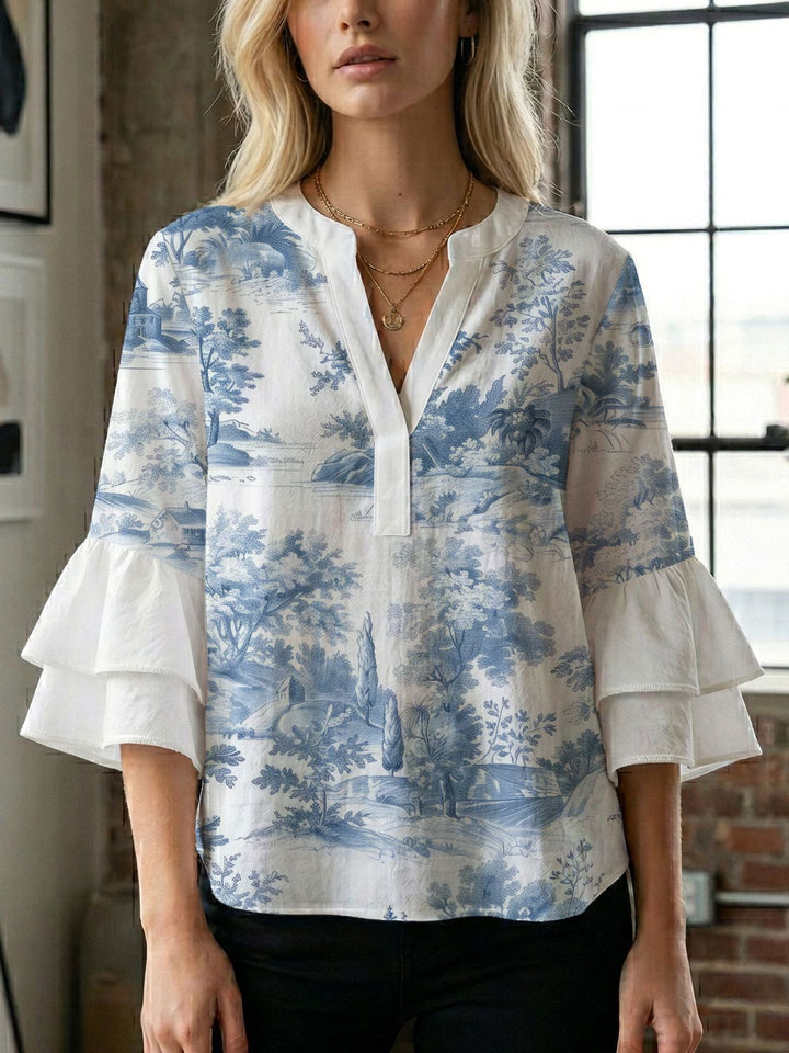 Damen Bluse mit wunderschönen floralem Design Echo Archiv