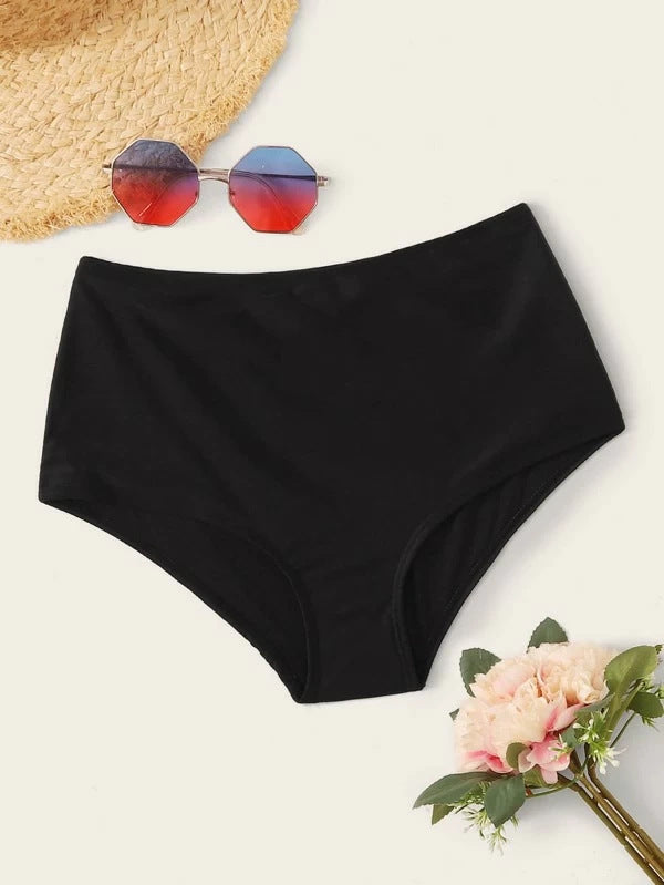 Damen Hochtaillierte Badeshorts mit Raffung Echo Archiv