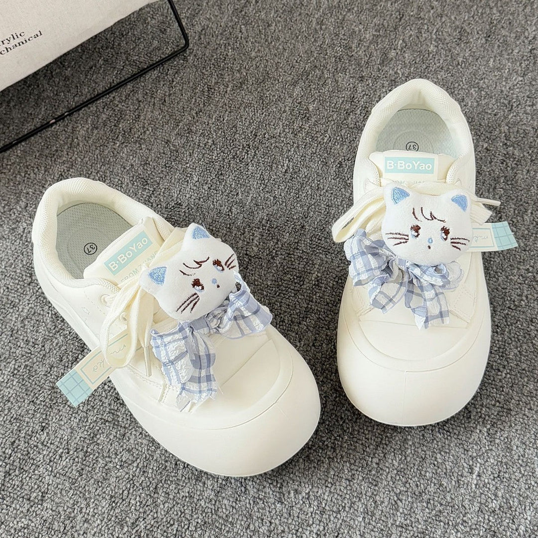 Damen Sportliche Sneaker mit verspieltem Katzenmotiv und weich gepolsterter Sohle Echo Archiv