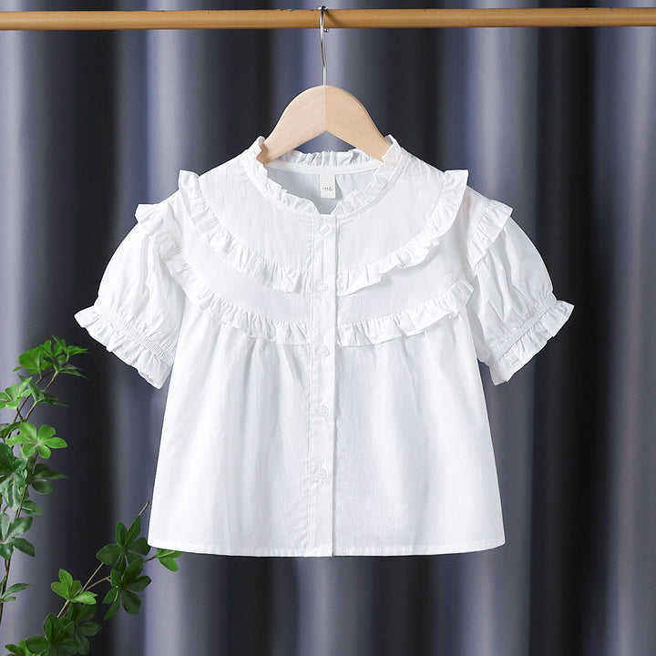 Mädchen Rüschenbluse mit eleganter Knopfleiste Echo Archiv