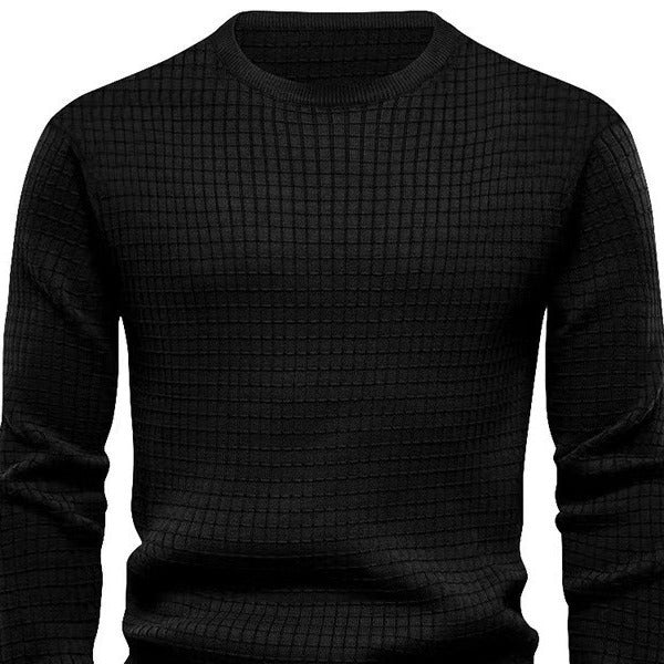 Herren strukturiertes Langarmshirt Echoarchiv