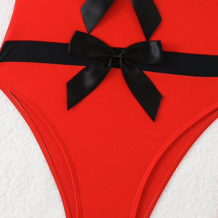 Damen Bandeau-Badeanzug mit dekorativen Schleifen Echo Archiv
