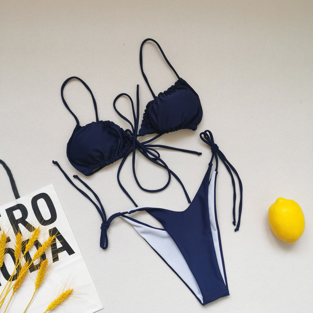 Damen Triangel-Bikini mit regulierbaren Bindebändern Echo Archiv
