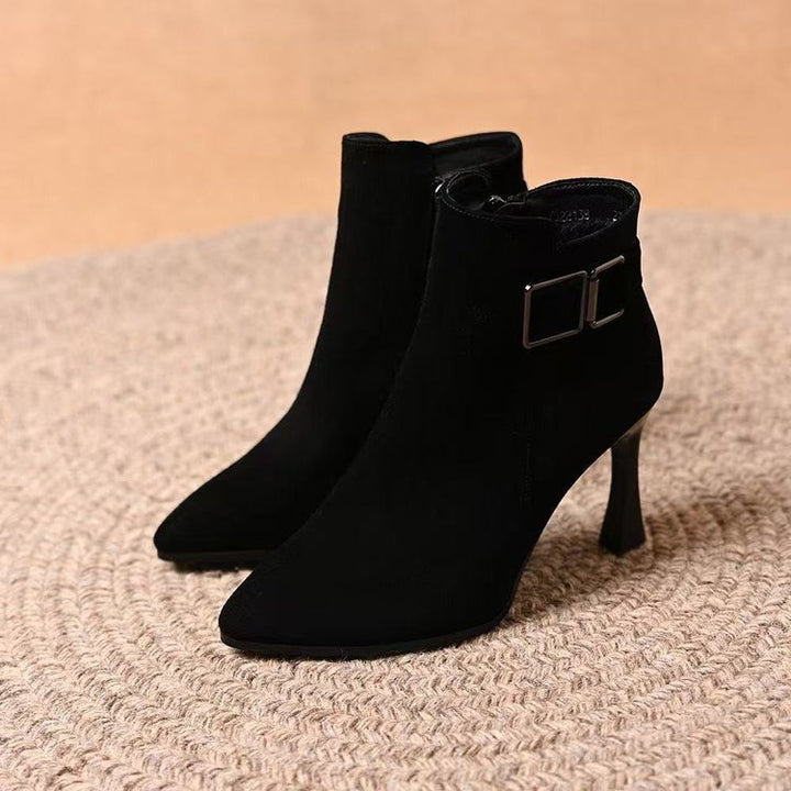 Damen Elegante Stiefeletten mit modischem Schnallen-Detail Echo Archiv