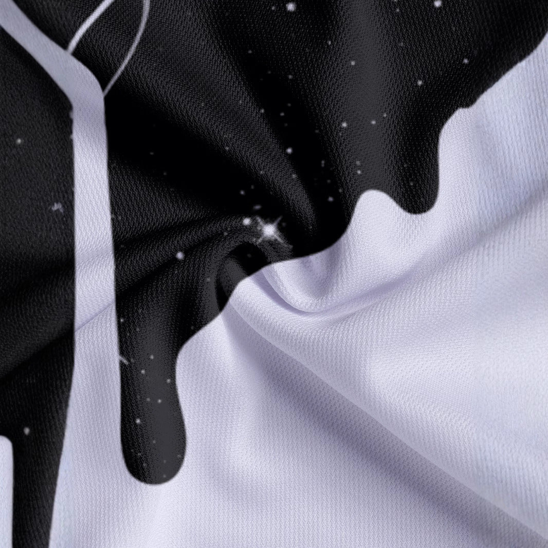 Herren Poloshirt mit künstlerischem und kreativem Grafikdesign Echoarchiv