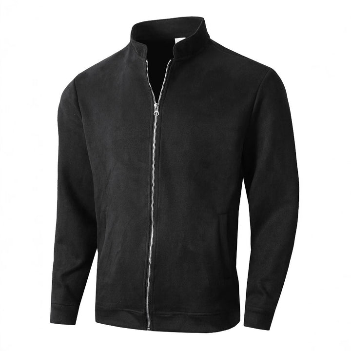 Herren elegante und bequeme Softshelljacke mit hohem Kragen und Durchgehendem Reißverschluss Echoarchiv