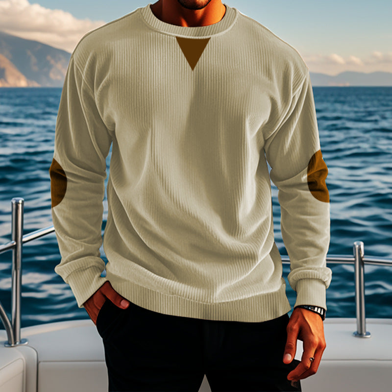 Herren komfortabler Fleece-Pullover mit Struktur Echoarchiv