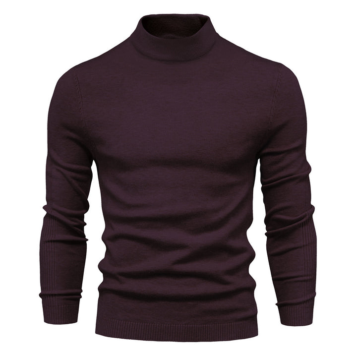 Herren komfortabler Rollkragenpullover aus weichem Strick Echoarchiv