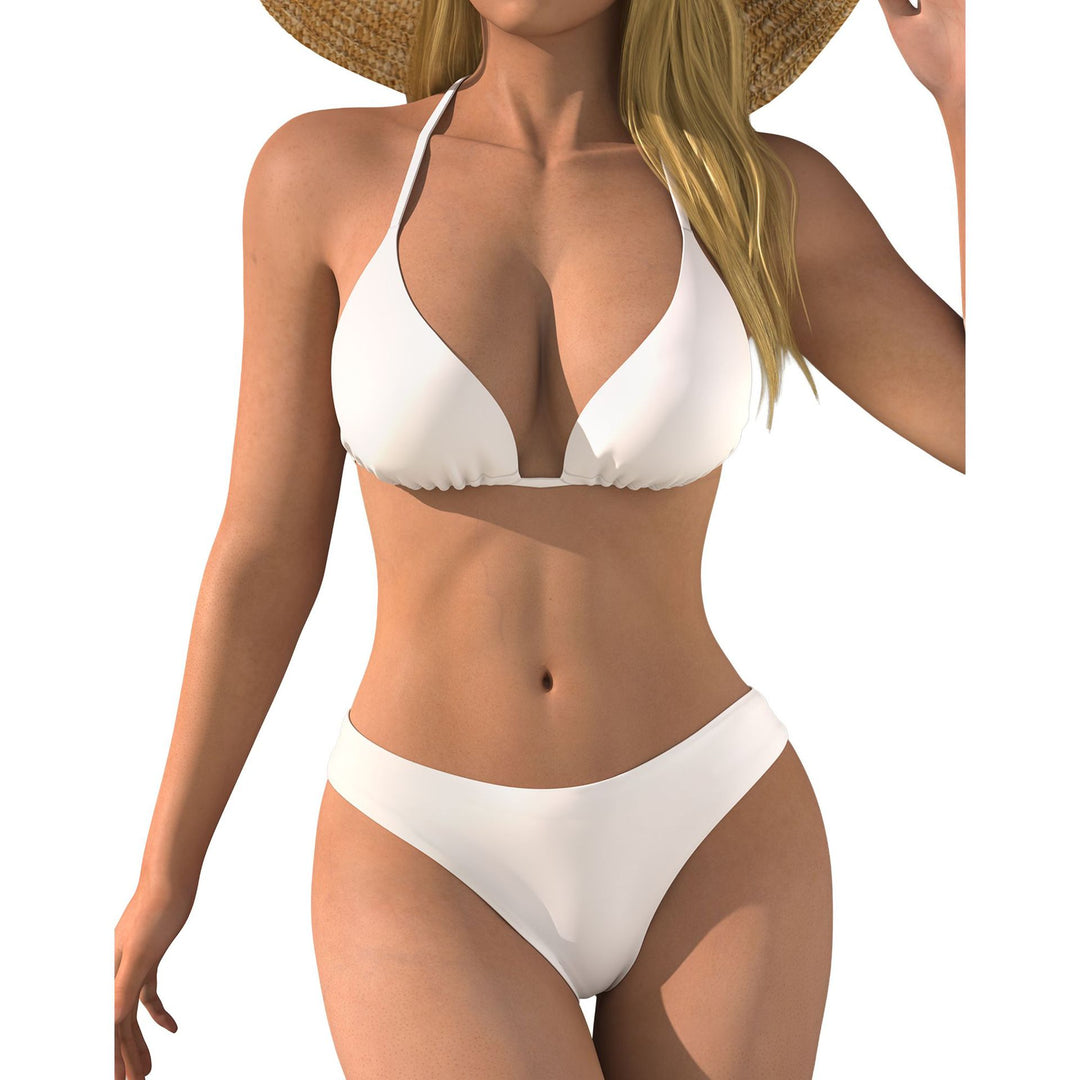 Damen Bikini-Set mit langärmligem Netzoberteil und bequemen Unterteilen Echo Archiv