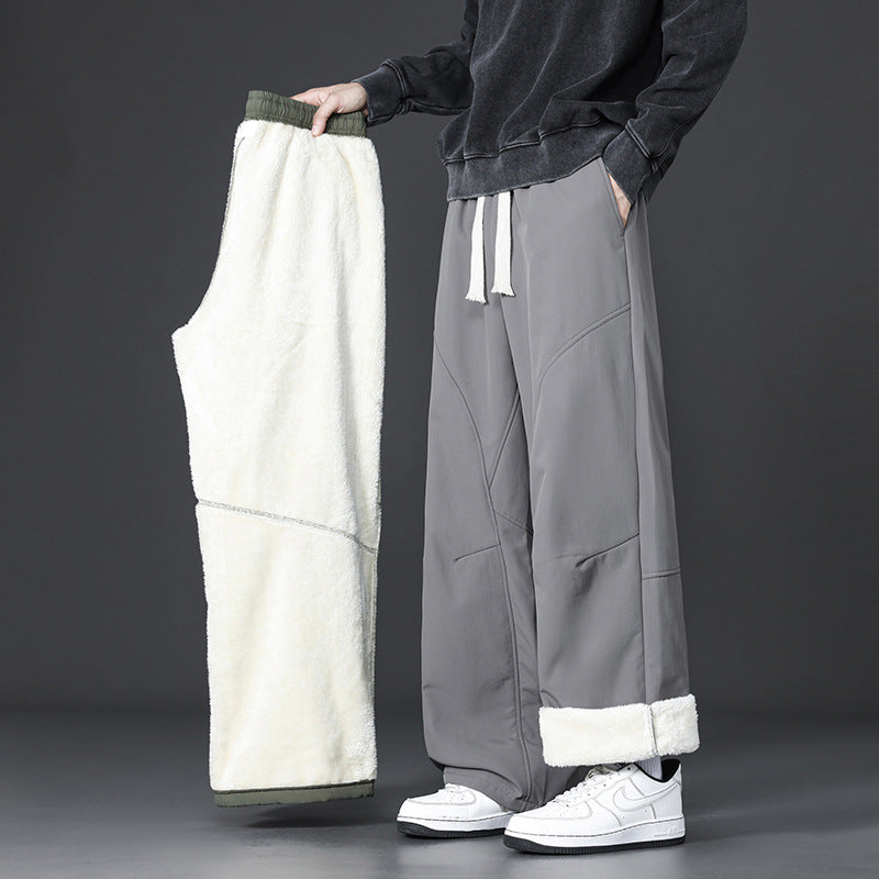 Herren Lässige Fleece-Hose mit minimalistischem Design