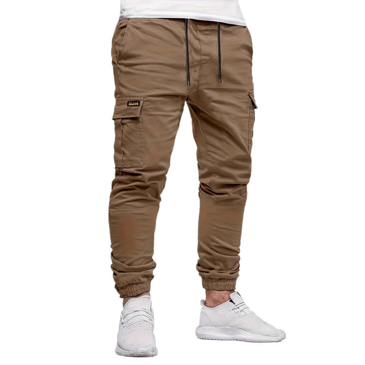 Herren Slim‑Tapered Utility‑Cargohose im Joggerstil mit Klapp- und Reißverschlusstaschen Echo Archiv