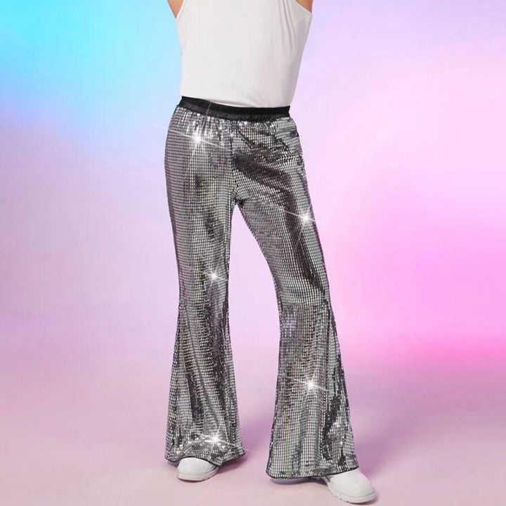 Herren glitzernde Paillettenhose im extravaganten Disco-Stil Echoarchiv
