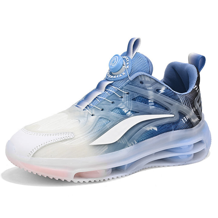 Herren Urbaner Komfort-Sneaker mit sichtbarer Luftkammer, transparentem TPU-Overlay und adaptivem Drehverschluss Echoarchiv