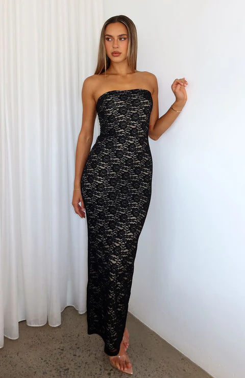 Damen Spitzenkleid im ärmellosen Design Echo Archiv