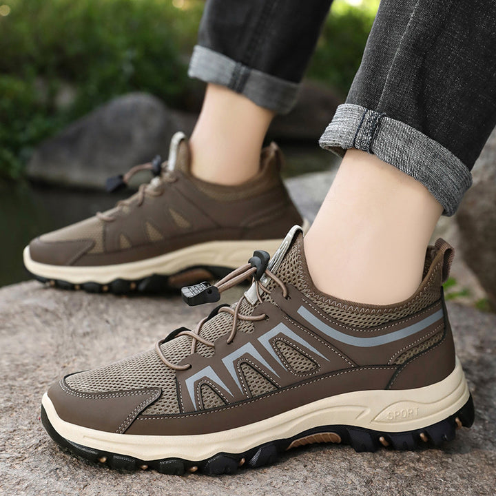 Herren nan atmungsaktiver Trekking-Sneaker mit Schnellzug-Schnürung, sockenähnlichem Meshschaft und griffiger Profilsohle Echo Archiv