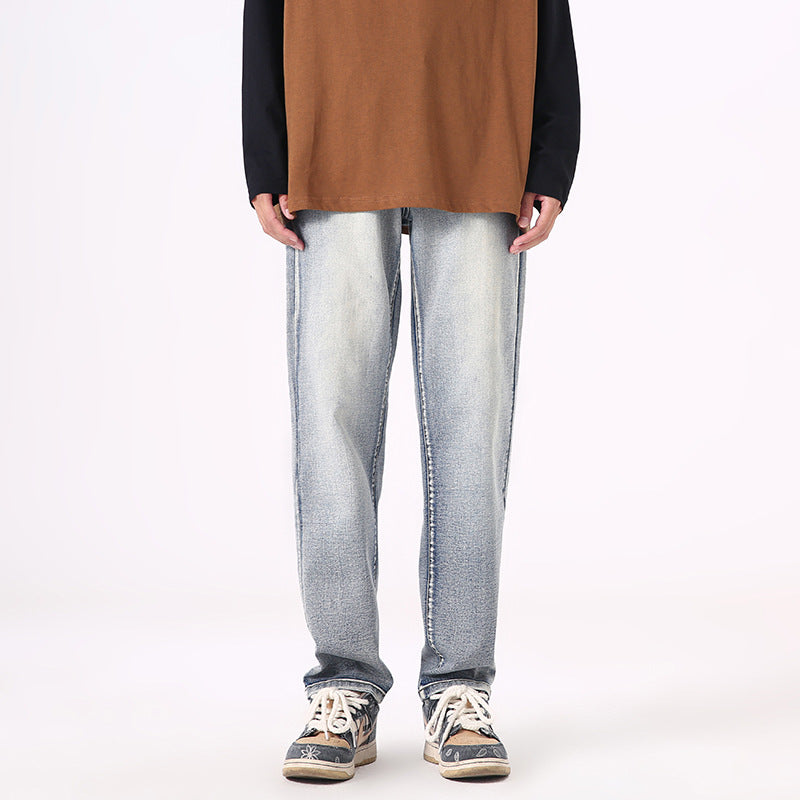 Damen Hochtaillierte Straight-Fit Jeans mit Stonewashed-Finish Echo Archiv
