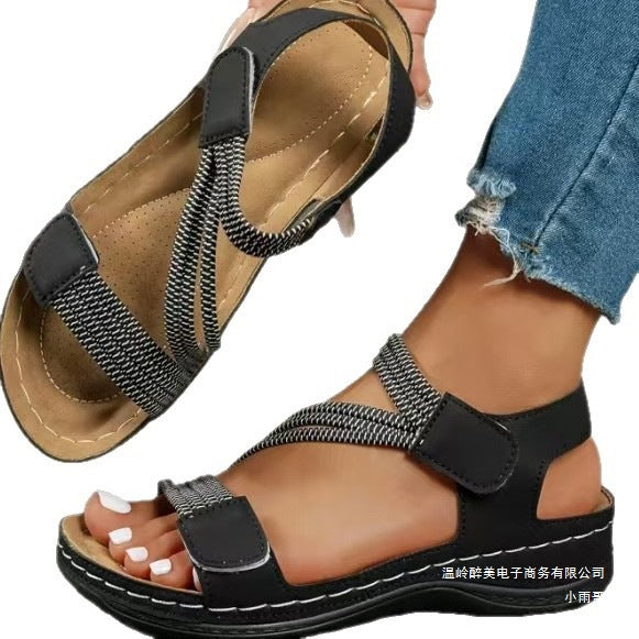 Damen orthopädische Sommer-Sandalen mit verstellbarem Riemendesign und komfortablem Fußbett Echoarchiv