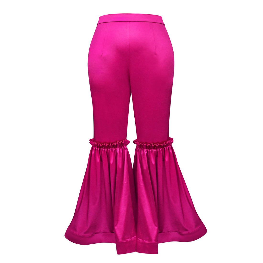 Damen elegante Palazzo-Hose mit Rüschendetails – Avélisse