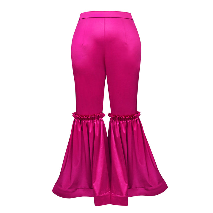 Damen elegante Palazzo-Hose mit Rüschendetails Echo Archiv