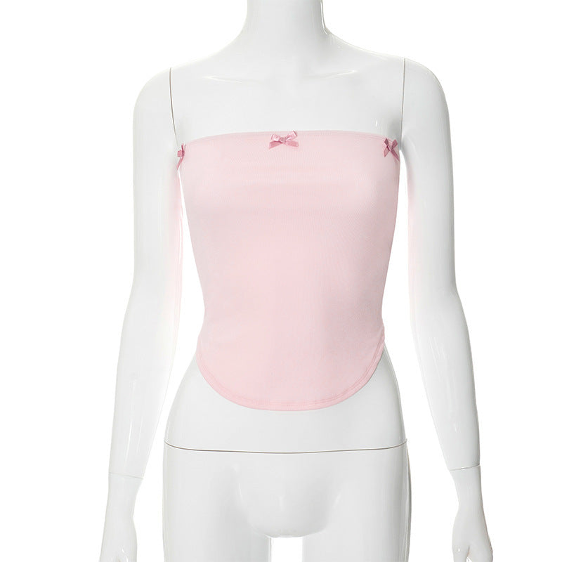 Damen Bandeau-Top mit verspielten Schleifendetails Echo Archiv