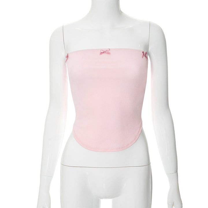 Damen Bandeau-Top mit verspielten Schleifendetails Echo Archiv
