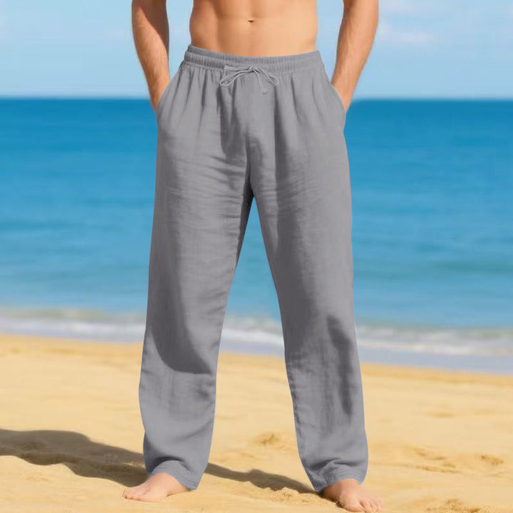 Herren leichte Strandhose mit verstellbarem Bund Echoarchiv