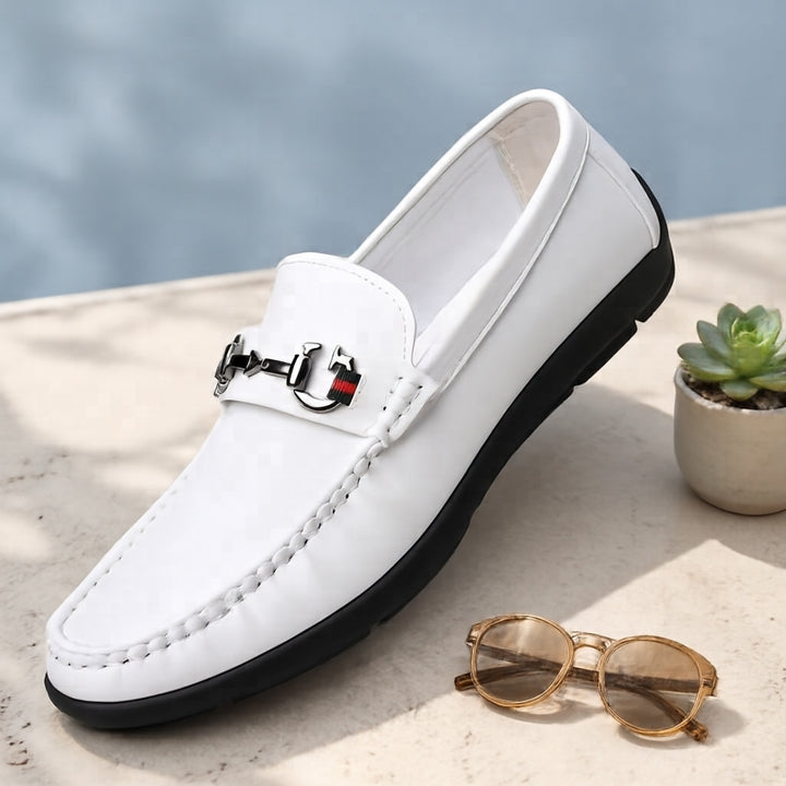 Herren Elegant Leder Mokassins Echoarchiv
