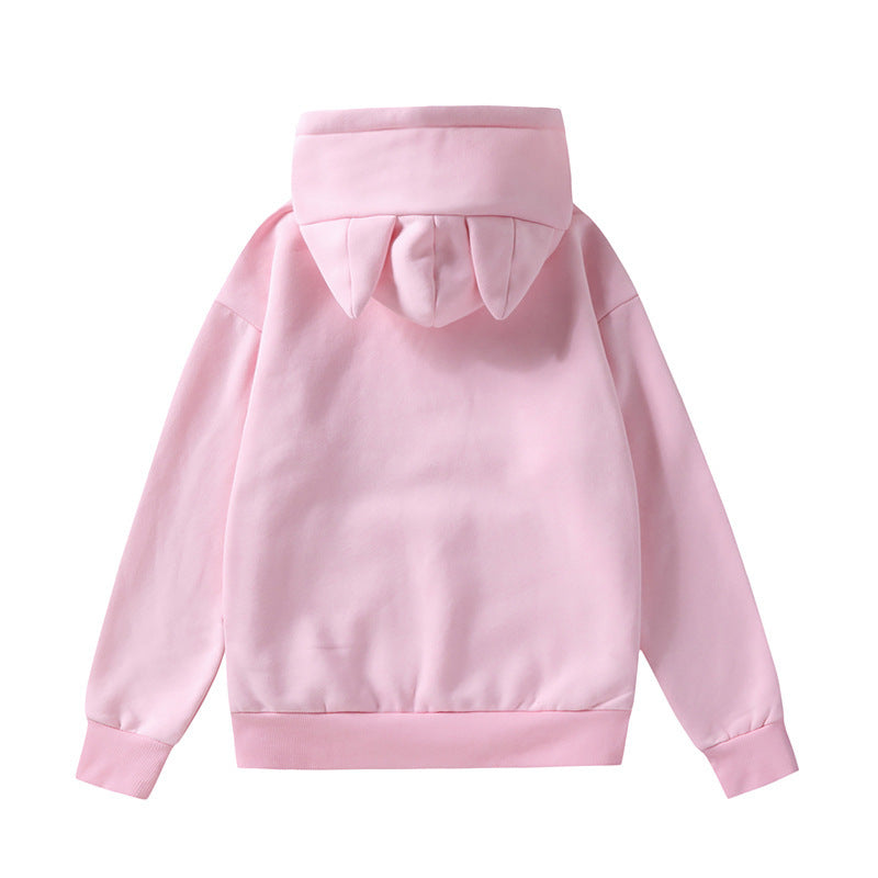 Damen nan Kapuzenpullover mit Katzenohren oversized Sweatshirt mit Kängurutasche und Kordelzug Echo Archiv