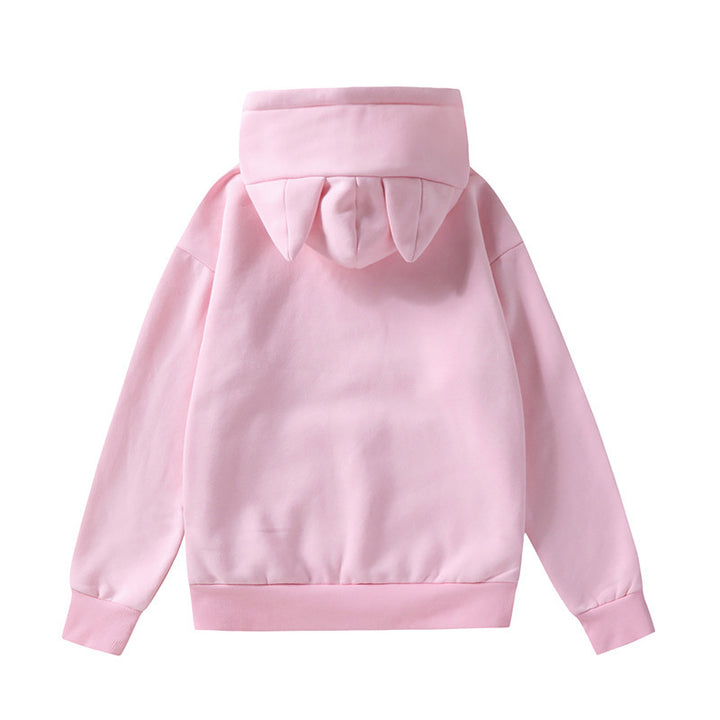 Damen nan Kapuzenpullover mit Katzenohren oversized Sweatshirt mit Kängurutasche und Kordelzug Echo Archiv