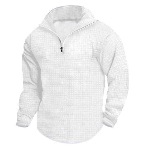 Herren Pullover mit Stehkragen und Reißverschluss Echoarchiv