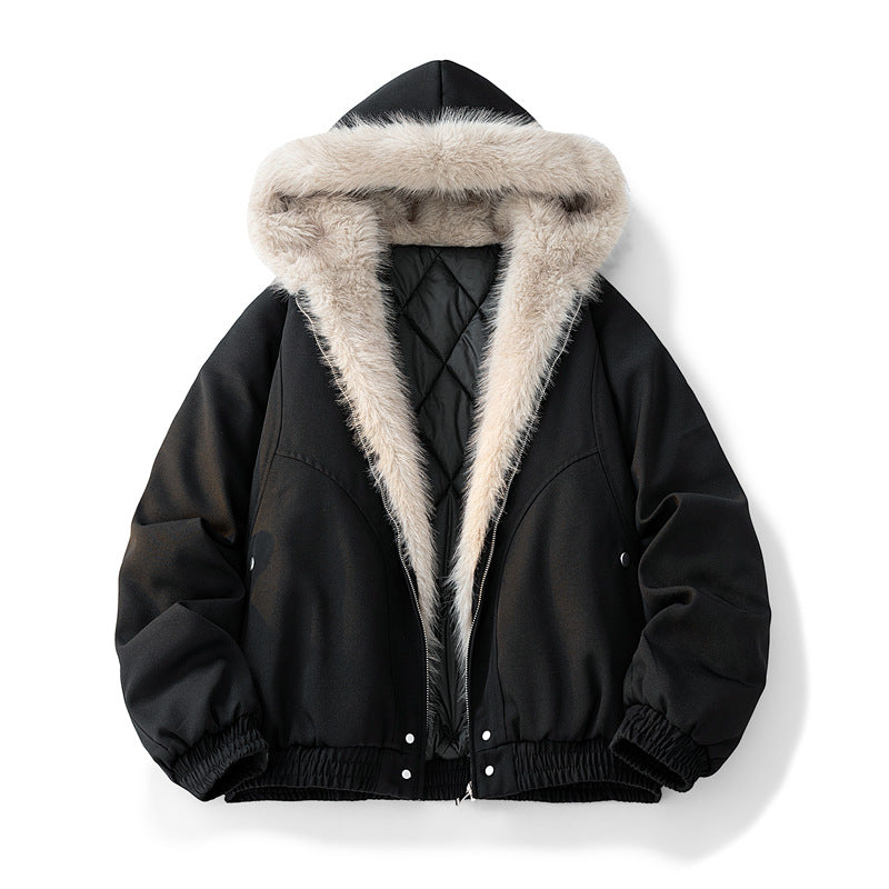 Herren Modische Camouflage-Winterjacke mit abnehmbarer Kapuze Echoarchiv