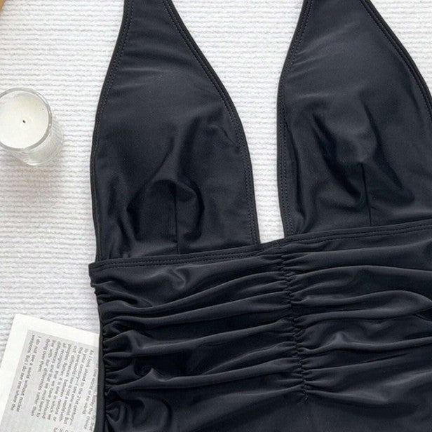 Damen Eleganter Monokini mit Raffungen Echo Archiv
