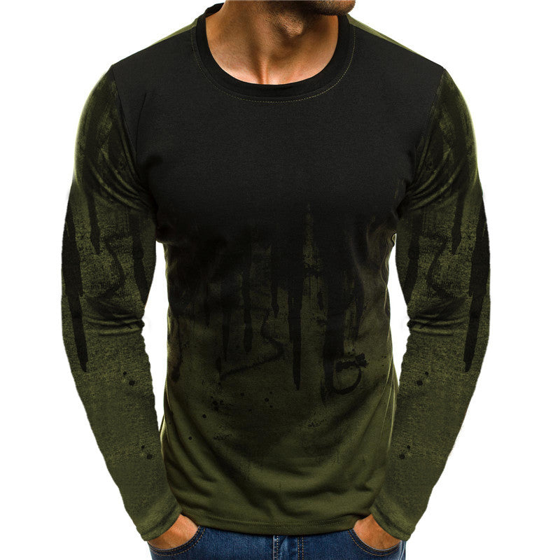 Herren Langarmshirt mit modernen grafischen Akzenten und sportlicher Passform Echoarchiv