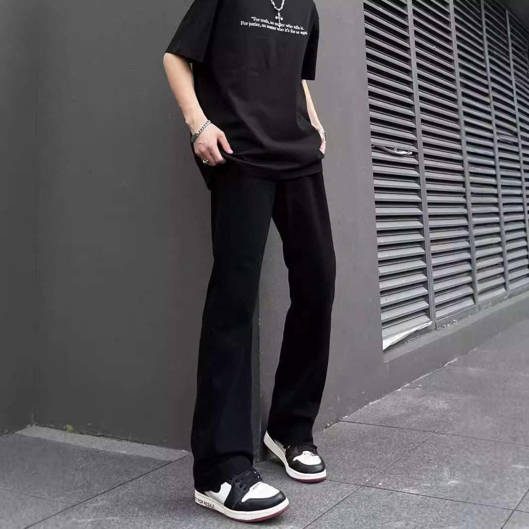 Herren bequemes T-Shirt mit lässigem Schnitt und einzigartigem Schriftzug Echoarchiv