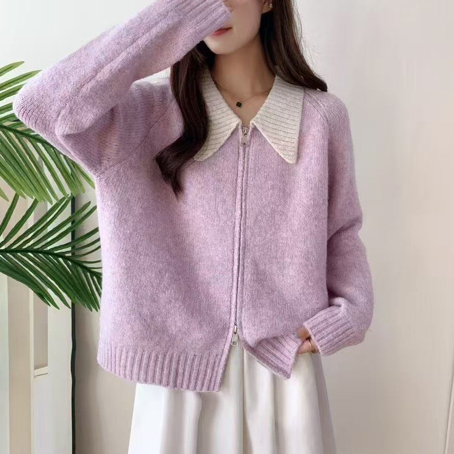 Damen Gemütlicher Zip-Pullover Echo Archiv